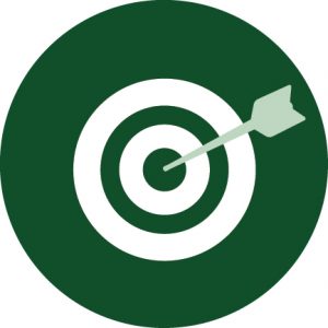 arrow on bulleyes icon